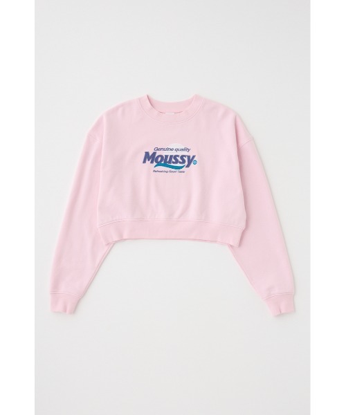 MOUSSY（マウジー）の「MOUSSY PRODUCT LOGO プルオーバー（スウェット・レディース・ダークネイビー/オフホワイト/杢グレー/ライトピンク・FREE）」の20枚目の写真
