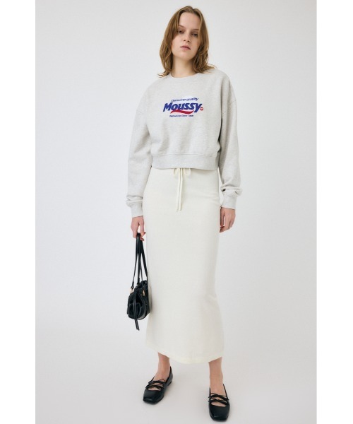 MOUSSY（マウジー）の「MOUSSY PRODUCT LOGO プルオーバー（スウェット・レディース・ダークネイビー/オフホワイト/杢グレー/ライトピンク・FREE）」の11枚目の写真