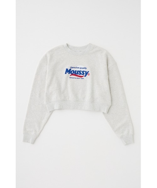 MOUSSY（マウジー）の「MOUSSY PRODUCT LOGO プルオーバー（スウェット・レディース・ダークネイビー/オフホワイト/杢グレー/ライトピンク・FREE）」の6枚目の写真