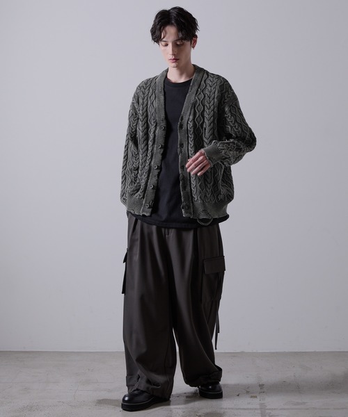 【CLEL】ハイヴィンテージデザイン ダメージカーディガン CLEL】High Vintage Design Damage Cardigan / ハイヴィンテージ