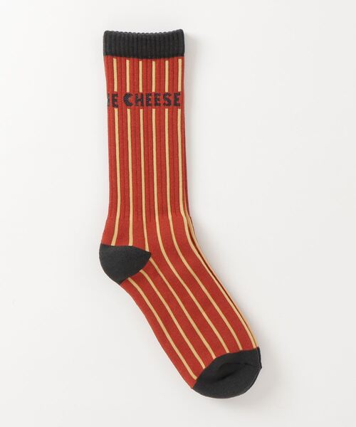 SON OF THE CHEESE（サノバチーズ）の「【SON OF THE CHEESE】STRIPE SOX（ソックス/靴下・メンズ・ブルー/マスタード・FREE）」の3枚目の写真