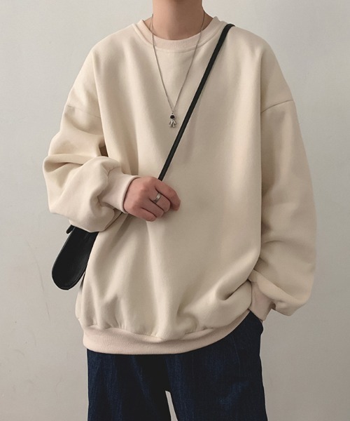 Per sist ence（パーシエンス）の「BIGシルエットスウェット/ユニセックス（スウェット・メンズ・ブラック/パープル/ベージュ/グレー/オレンジ/ブルー/グリーン/ダークグレー/ホワイト・LARGE/X-LARGE/MEDIUM）」の2枚目の写真