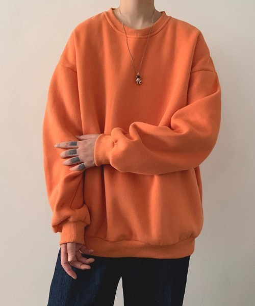 Per sist ence（パーシエンス）の「BIGシルエットスウェット/ユニセックス（スウェット・メンズ・ブラック/パープル/ベージュ/グレー/オレンジ/ブルー/グリーン/ダークグレー/ホワイト・LARGE/X-LARGE/MEDIUM）」の9枚目の写真