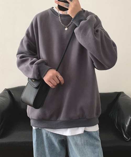 Per sist ence（パーシエンス）の「BIGシルエットスウェット/ユニセックス（スウェット・メンズ・ブラック/パープル/ベージュ/グレー/オレンジ/ブルー/グリーン/ダークグレー/ホワイト・LARGE/X-LARGE/MEDIUM）」の17枚目の写真
