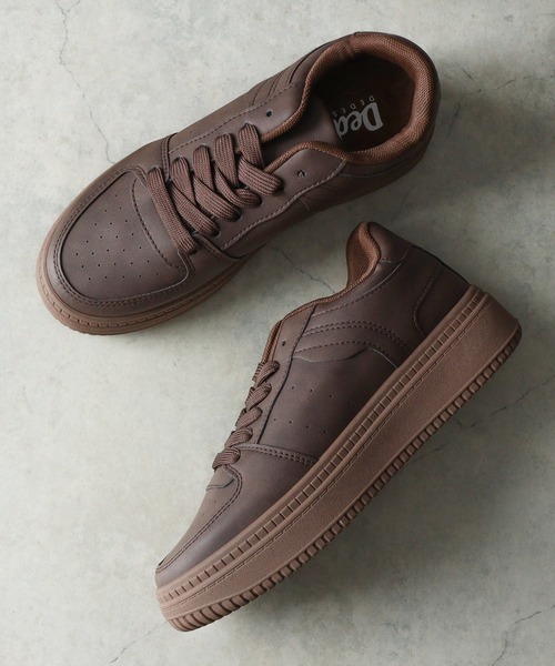 22ページです♡ セール】軽量厚底 ベースコートスニーカー（スニーカー）｜Dedes