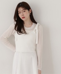 PROPORTION BODY DRESSING | リボンビスチェレイヤードニット / 1215170210(ニット/セーター)