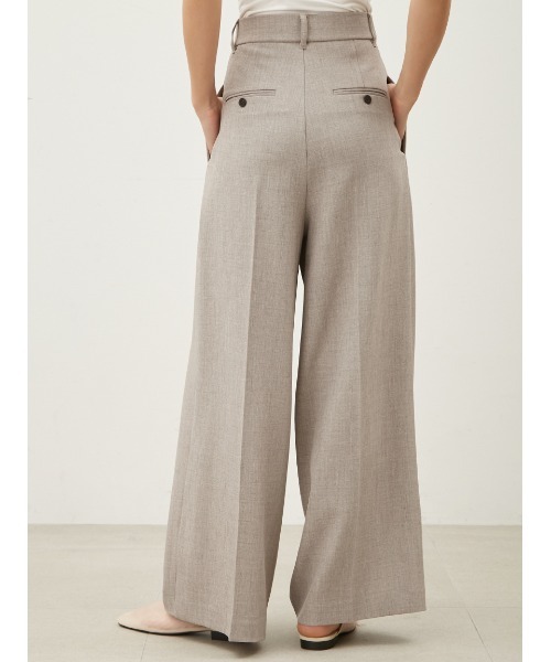 Mila Owen（ミラオーウェン）の「ドライタッチ2タックワイドパンツ（スラックス・レディース・その他/ピンク/ベージュ/ブラック・1/00/0）」の10枚目の写真