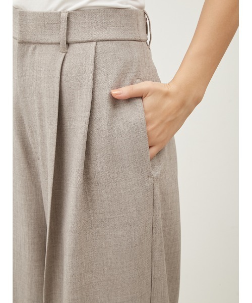 Mila Owen（ミラオーウェン）の「ドライタッチ2タックワイドパンツ（スラックス・レディース・その他/ピンク/ベージュ/ブラック・1/00/0）」の12枚目の写真