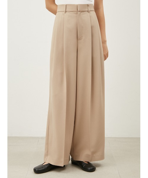 Mila Owen（ミラオーウェン）の「ドライタッチ2タックワイドパンツ（スラックス・レディース・その他/ピンク/ベージュ/ブラック・1/00/0）」の15枚目の写真