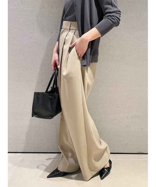 Mila Owen（ミラオーウェン）の「ドライタッチ2タックワイドパンツ（スラックス・レディース・その他/ピンク/ベージュ/ブラック・1/00/0）」の20枚目の写真