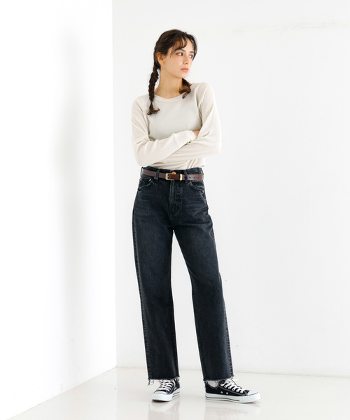 MASTER&Co(マスターアンドコー)の「【MASTER & CO】ブライドルレザーベルト / GOLDバックル / 24mm【WEB限定】(ベルト・レディース・ブラウン/ブラック・30)」の16枚目の写真