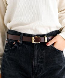 MASTER&Co（マスターアンドコー）の「【MASTER & CO】ブライドルレザーベルト / GOLDバックル / 24mm【WEB限定】（ベルト）」