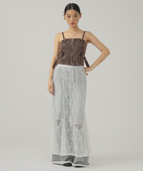 Ray BEAMS（レイビームス）の「ダメージ スウェット パンツ（スウェットパンツ・レディース・グレー/チャコールグレー/ピンク・0/1）」の9枚目の写真