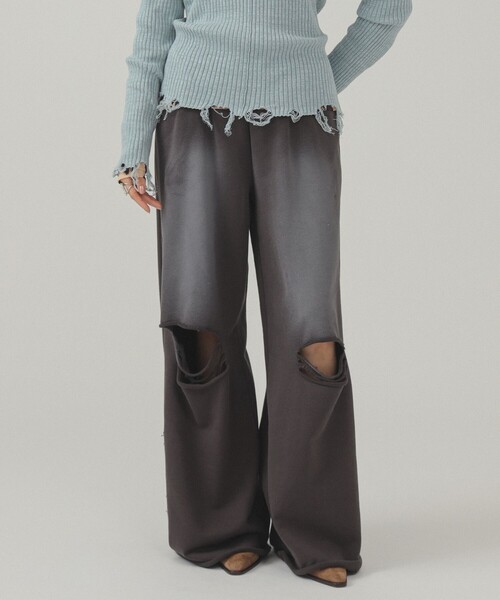 セール】ダメージ スウェット パンツ（スウェットパンツ）｜Ray BEAMS