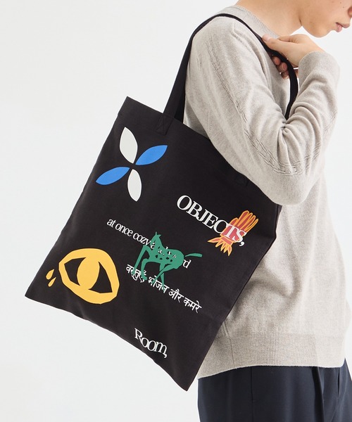 KHOKI（コッキ）の「【KHOKI / コッキ】〈別注〉Tote bag（トートバッグ・メンズ・ベージュ/ダークグレー/ブラック・FREE）」の2枚目の写真