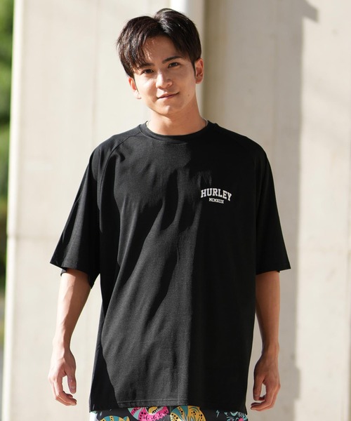 Hurley (ハーレー)の「Hurley/ハーレー 水着 ラッシュガード 半袖 Tシャツ UVカット 吸水速乾 水陸両用 MUSS251035(ラッシュガード・メンズ・ブラック/ホワイト/カーキ/グレイッシュブルー・M/L/XL)」の16枚目の写真
