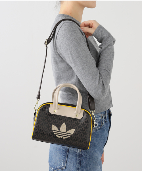 JOINT WORKS(ジョイントワークス)の「ADIDAS / アディダス MONO MINI BOWLI(ボストンバッグ・レディース・ブラウン・FREE)」の2枚目の写真