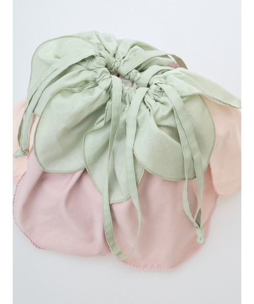 PINK HOUSE（ピンクハウス）の「スイートピー花びらフリルバッグ（トートバッグ・レディース・ブラック系その他/パープル系その他/ピンク系その他・フリー）」の5枚目の写真