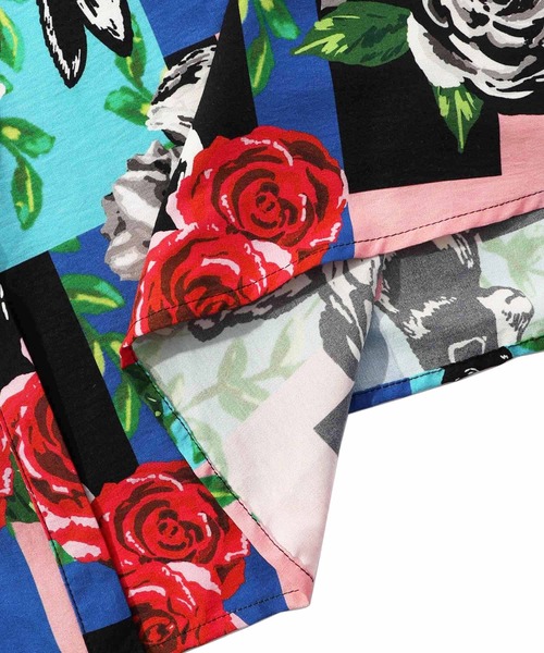 ScoLar（スカラー）の「151607：ウサギとバラ・小花柄ネコ 2柄展開ワンピース（ワンピース・レディース・ピンク/グリーン・M）」の10枚目の写真