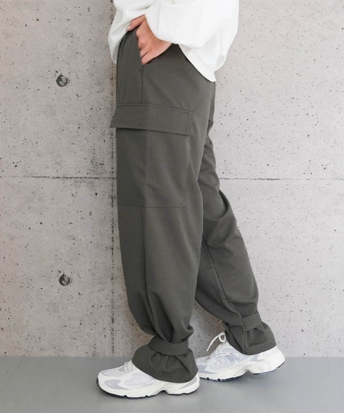 aquagarage(アクアガレージ)の「梨地カーゴパンツ(その他パンツ・レディース・グリーン/ダークグレー/ブラック・S/M/L)」の10枚目の写真