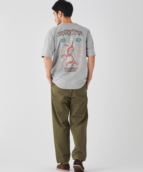 KRIFF MAYER(クリフメイヤー)の「スーベニアプリントT (龍)(Tシャツ/カットソー・メンズ・グレー/オフホワイト/コーラル/イエロー/チャコール・LARGE/X-LARGE/MEDIUM)」の10枚目の写真