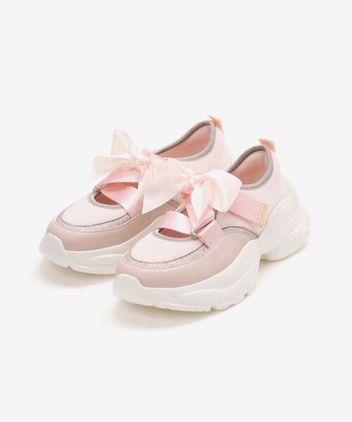 MAJESTIC LEGON(マジェスティックレゴン)の「ベルクロリボンスニーカー(スニーカー・レディース・ブラック/ピンク/オフホワイト・SMALL/MEDIUM/LARGE/X-LARGE)」の14枚目の写真