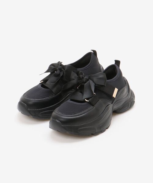 MAJESTIC LEGON(マジェスティックレゴン)の「ベルクロリボンスニーカー(スニーカー・レディース・ブラック/ピンク/オフホワイト・SMALL/MEDIUM/LARGE/X-LARGE)」の15枚目の写真