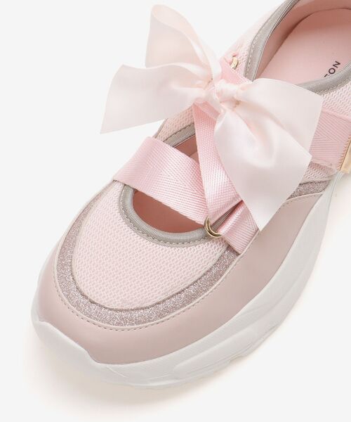 MAJESTIC LEGON(マジェスティックレゴン)の「ベルクロリボンスニーカー(スニーカー・レディース・ブラック/ピンク/オフホワイト・SMALL/MEDIUM/LARGE/X-LARGE)」の20枚目の写真