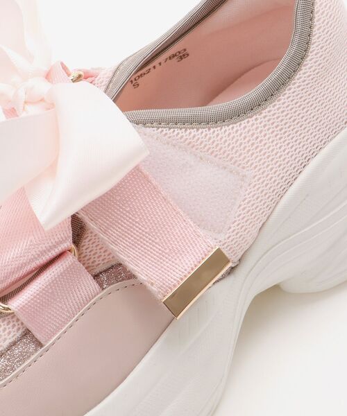 MAJESTIC LEGON(マジェスティックレゴン)の「ベルクロリボンスニーカー(スニーカー・レディース・ブラック/ピンク/オフホワイト・SMALL/MEDIUM/LARGE/X-LARGE)」の21枚目の写真