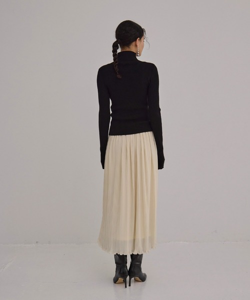 Pleat Ruffle Mellow Skirt（スカート）｜MIELI INVARIANT（ミエリイン 