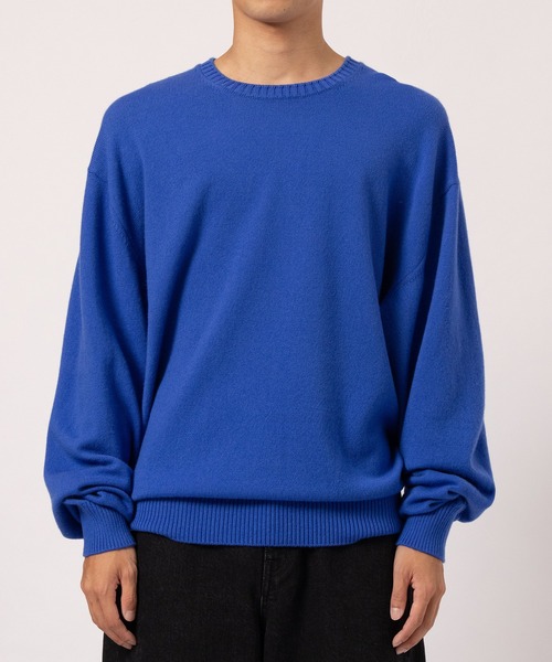 gim context（ジムコンテキスト）の「Cashmere Long Sleeve Knit T-shirt（ニット/セーター・メンズ・レッド/ブラック/ブルー・XL/M）」の5枚目の写真
