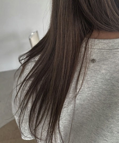 セール】one point embroidery stud sweat tops（スウェット