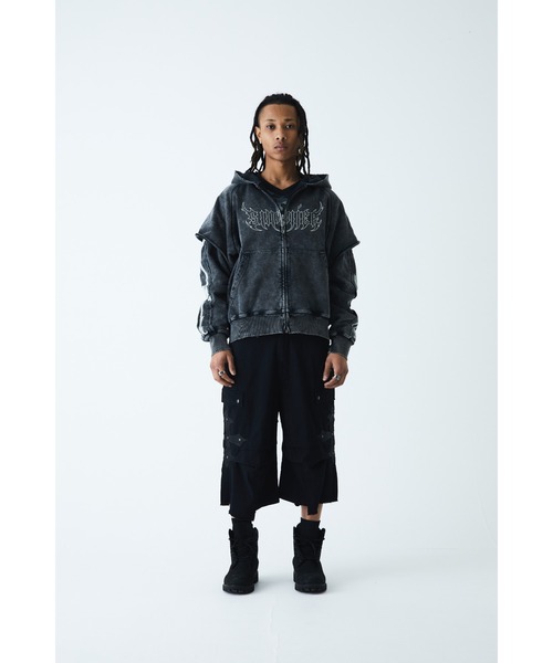 パンツ Cross Leather Patch BaggyShorts SUPPLIER ショーツ｜Cross Leather Patch Baggy Shorts｜SUPPLIER（カーゴ