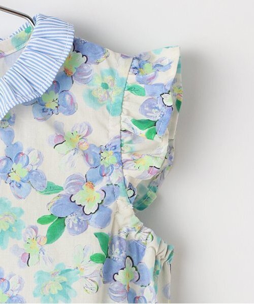 sense of wonder（センスオブワンダー）の「ブロードプリントワンピース（シャツワンピース・キッズ・ブルー/ラベンダー・80ｃｍ/90cm/100cm/110cm/120cm/130cm）」の5枚目の写真