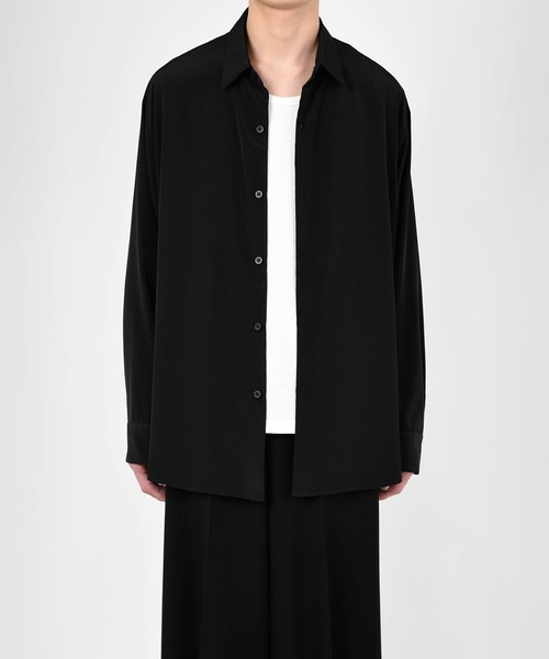 LAD MUSICIAN（ラッドミュージシャン）の「DECHINE BIG SHIRT（シャツ/ブラウス・メンズ・ブラック/ホワイト系その他/グリーン系その他/パープル系その他・44/46/42）」の16枚目の写真