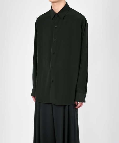 LAD MUSICIAN（ラッドミュージシャン）の「DECHINE BIG SHIRT（シャツ/ブラウス・メンズ・ブラック/ホワイト系その他/グリーン系その他/パープル系その他・44/46/42）」の8枚目の写真