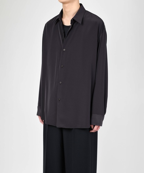 LAD MUSICIAN（ラッドミュージシャン）の「DECHINE BIG SHIRT（シャツ/ブラウス・メンズ・ブラック/ホワイト系その他/グリーン系その他/パープル系その他・44/46/42）」の11枚目の写真