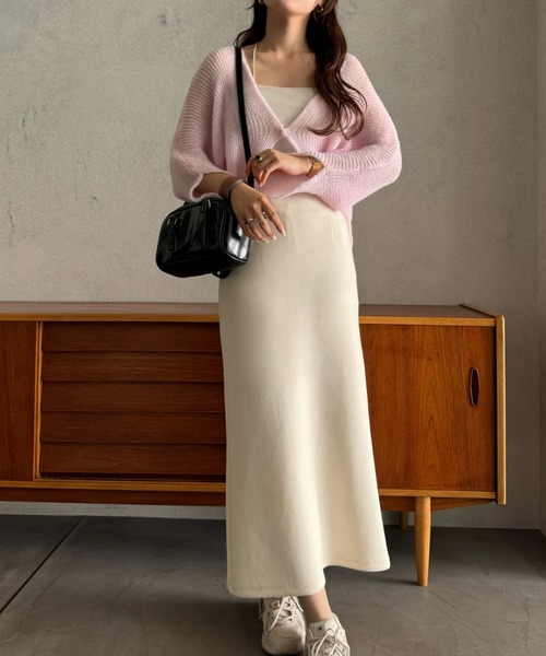 efill(エフィル)の「ふんわり サマー ニット カーディガン(カーディガン/ボレロ・レディース・ピンク・FREE)」の6枚目の写真