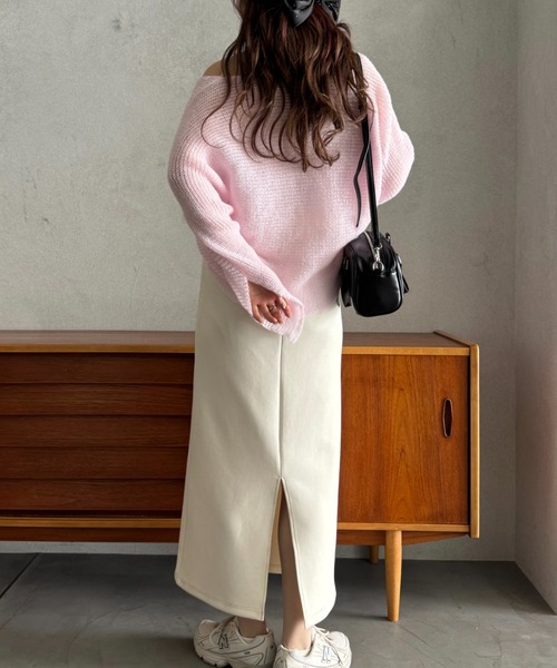 efill(エフィル)の「ふんわり サマー ニット カーディガン(カーディガン/ボレロ・レディース・ピンク・FREE)」の7枚目の写真