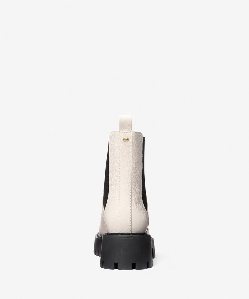 MICHAEL KORS(マイケルコース)の「ASHER レザー アンクル ブーティ(ブーツ・レディース・ベージュ系・6.5/6/5.5/7.5/7)」の3枚目の写真