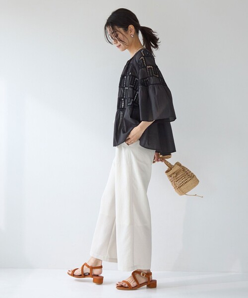 【結論シリーズ】新品未使用 ドライクロスパンツ オフホワイト UNITED ARROWS green label relaxing 【結論シリーズ】ドライ