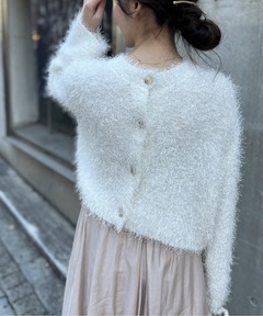 セール】チュールミックスニットツイードベスト（ベスト）｜EIMY