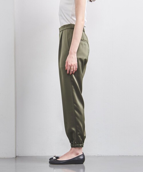 ユナイテッドアローズ united arrows クリーンサテンジョガーパンツ UNITED ARROWS（ユナイテッドアローズ）の「クリーン サテン
