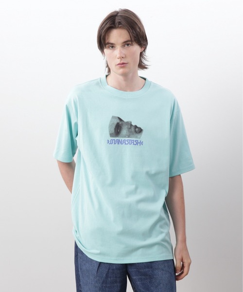 MANASTASH（マナスタッシュ）の「MANASTASH/マナスタッシュ/CiTee TIMESCAPE（Tシャツ/カットソー・メンズ・ミント/ホワイト/ブラック・XL/L/M/S）」の14枚目の写真