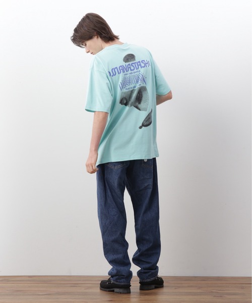 MANASTASH（マナスタッシュ）の「MANASTASH/マナスタッシュ/CiTee TIMESCAPE（Tシャツ/カットソー・メンズ・ミント/ホワイト/ブラック・XL/L/M/S）」の15枚目の写真