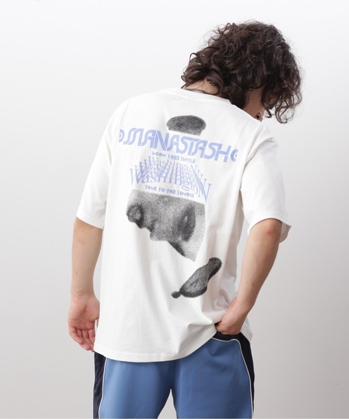 MANASTASH（マナスタッシュ）の「MANASTASH/マナスタッシュ/CiTee TIMESCAPE（Tシャツ/カットソー・メンズ・ミント/ホワイト/ブラック・XL/L/M/S）」の22枚目の写真