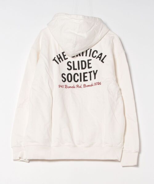 TCSS（ティーシーエスエス）の「HOODIECritical Slideクリティカルスライド(TCSS)ブランドロゴデザインフード付きプルパーカー（パーカー・メンズ・ホワイト/ブラック・LARGE/MEDIUM/X-LARGE）」の4枚目の写真