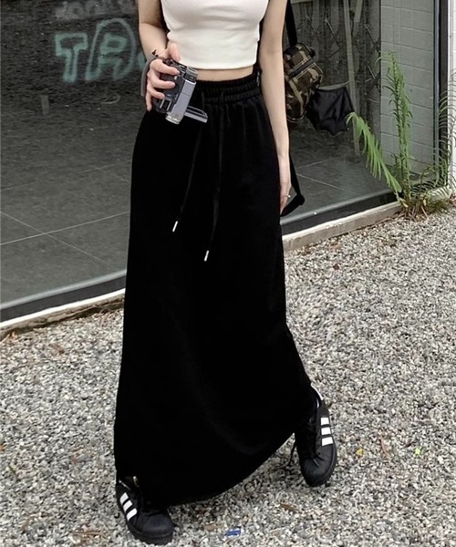 SPIGA（スピーガ）の「ｽｳｪｯﾄﾛﾝｸﾞｽｶｰﾄ（スカート・レディース・ブラック/グレー/ホワイト・X-LARGE/LARGE/MEDIUM）」の13枚目の写真