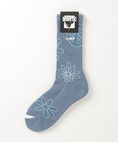 XLARGE（エクストララージ）の「FLOWER SOCKS（ソックス/靴下・メンズ・ホワイト/ブルー/ブラック・ONE SIZE）」の11枚目の写真