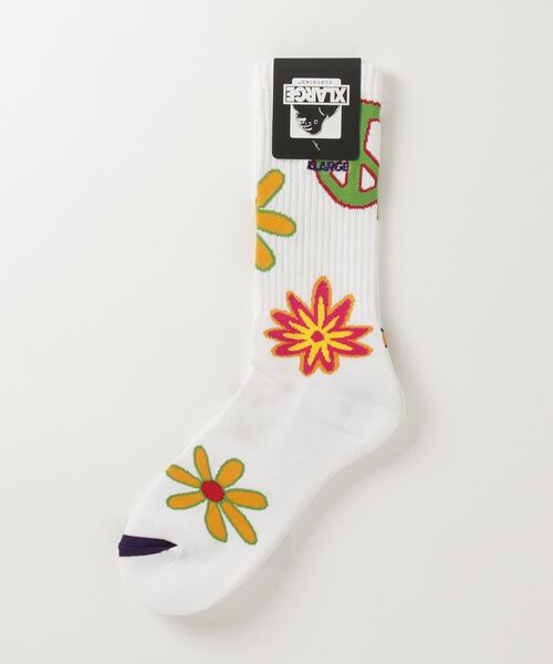 XLARGE（エクストララージ）の「FLOWER SOCKS（ソックス/靴下・メンズ・ホワイト/ブルー/ブラック・ONE SIZE）」の12枚目の写真